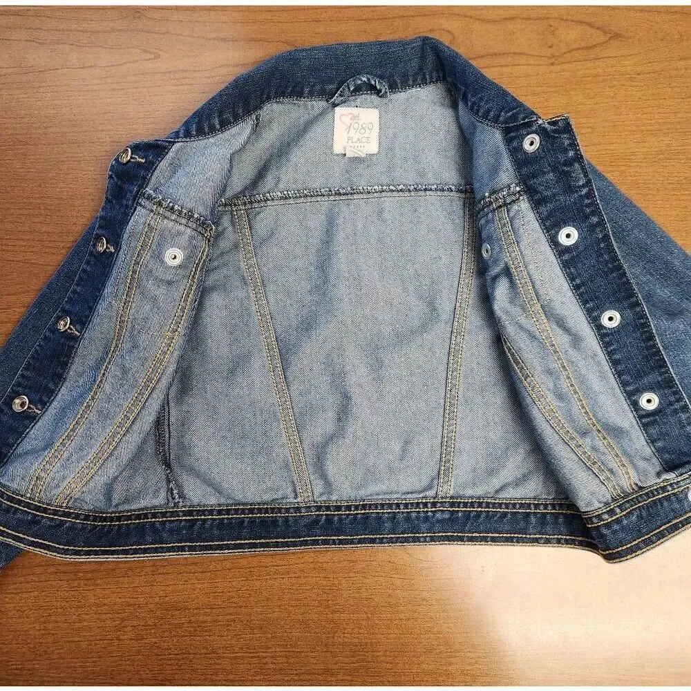 Children's Place Girls SMALL (5-6) denim jacket